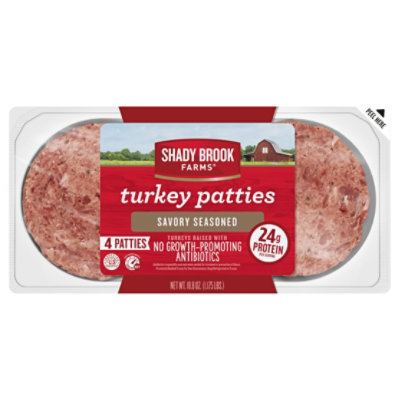 Shady Brook Farms Savory Seasoned Turkey Patties Frozen - 18.8 Oz - Image 3