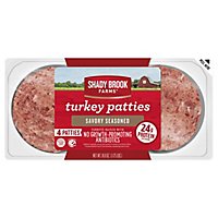 Shady Brook Farms Savory Seasoned Turkey Patties Frozen - 18.8 Oz - Image 2