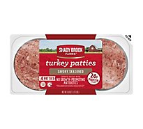 Shady Brook Farms Savory Seasoned Turkey Patties Frozen - 18.8 Oz