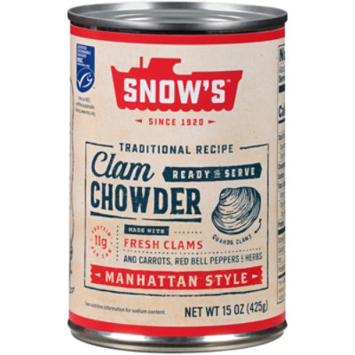 Snows Manhattan Chowder Ready To Serve Soup - 15 OZ - Image 3