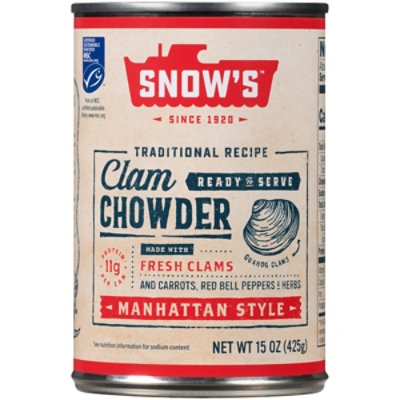 Snows Manhattan Chowder Ready To Serve Soup - 15 OZ - Image 2