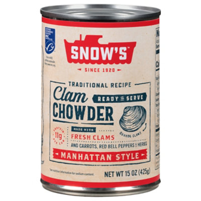 Snows Manhattan Chowder Ready To Serve Soup - 15 OZ - Image 1