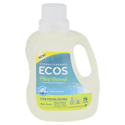 Free & Clear Laundry Detergent With Enzymes - ECOS®