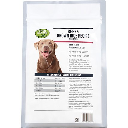 Open Nature Dog Food Beef & Brown Rice - 6 LB - Image 5