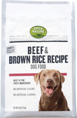 Open Nature Dog Food Beef & Brown Rice - 6 LB - Image 2