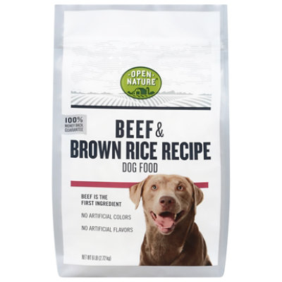 Open Nature Dog Food Beef Brown Rice 6 LB