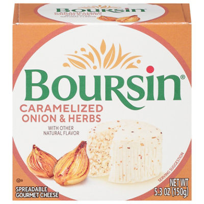 Boursin Caramelized Onion & Herbs Gournay Cheese - 5.2 Oz