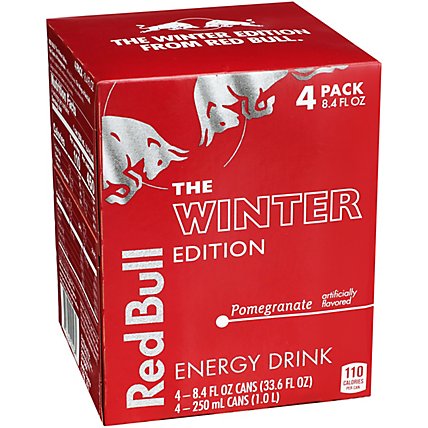 Red Bull Winter Edition Pomegranate 8.4oz 4pk - 33.6 FZ - Image 1