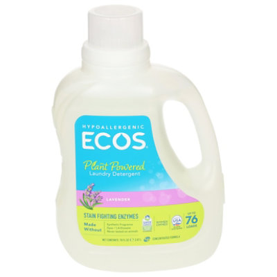 Hypoallergenic Lavender Laundry Detergent Powered By Plants - ECOS®