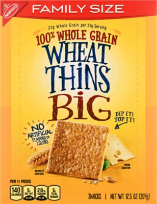 Wheat Thins Original Big Baked Crackers - 12.5 Oz - Image 2