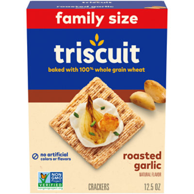 Triscuit Roasted Garlic Crackers Family Size - 12.5 Oz - Image 1