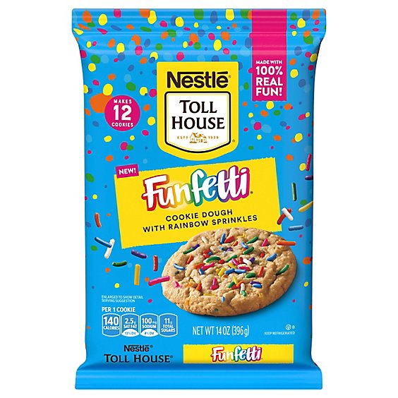 Nestle Toll House Funfetti Cookie Dough Pack - 14 OZ