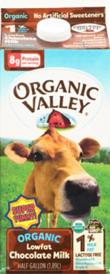 Organic Valley Mlk Og2 1% Lct Free Choc - 64 OZ - Image 1