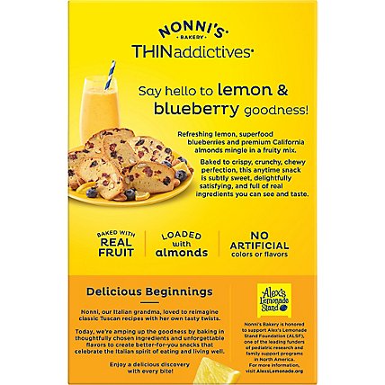 Nonni's Thinaddictives Lemon Blueberry Thins - 4.44 OZ - Image 6