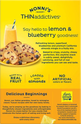 Nonni's Thinaddictives Lemon Blueberry Thins - 4.44 OZ - Image 4