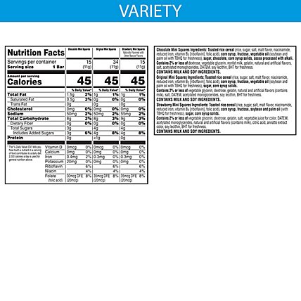 Kelloggs Rice Krispies Treats Squares Variety - 64-.39 Oz - Image 4
