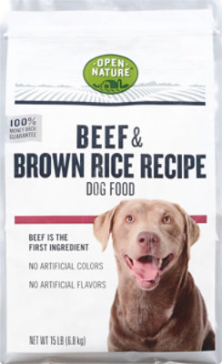 Open Nature Dog Food Beef & Brown Rice - 15 LB - Image 2