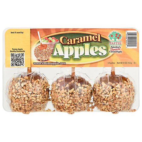 Caramel Apples 3ct Pkg - 9 OZ