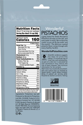Wonderful Pistachios No Shells Roasted & Lightly Salted Pistachios Resealable - 12 Oz - Image 5