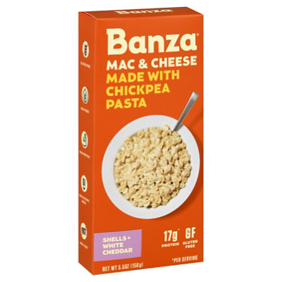 Banza Pasta Shells W/ Cheddar - 5.5 OZ