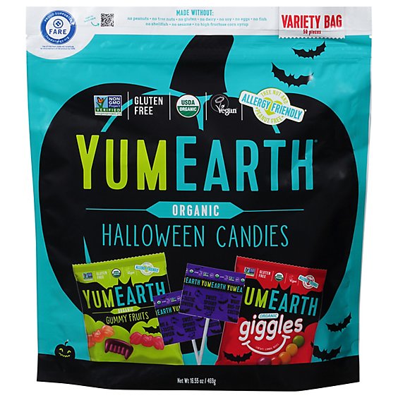 Yumearth Candy Halloween Variety Bag - 16.55 OZ