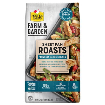 Foster Farms Farm & Garden Parmesan Garlic Chicken Sheet Pan Roast - 27 OZ