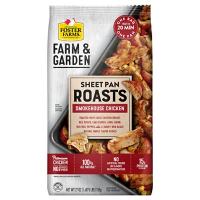 Foster Farms Farm & Garden Smokehouse Chicken Sheet Pan Roast - 27 OZ