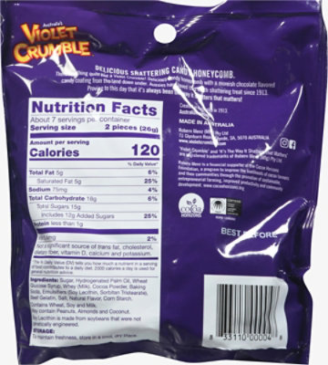 Violet Crumble Sub Chunks Milk Choc - 6OZ - Image 5