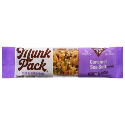 Munk Pack Nut Seed Bar Caramel Seasalt - 1.23 OZ