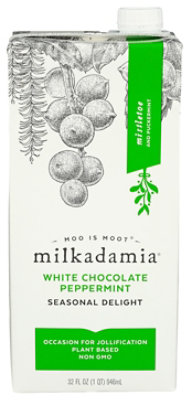 milkadamia White Chocolate Peppermint Macadamia Milk - 32 Fl. Oz. - Image 1