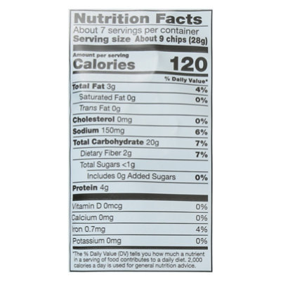 Open Nature Pita Chips Wheat With Sea Salt - 7.3 OZ - Image 3