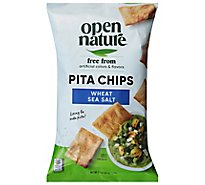 Open Nature Pita Chips Wheat With Sea Salt - 7.3 OZ