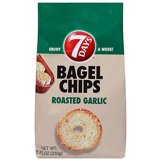 7days Roasted Garlic Bagel Chips - 8.81 OZ
