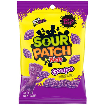 SOUR PATCH KIDS Grape Soft & Chewy Gummy Candy - 8.02 Oz