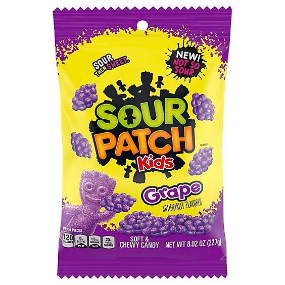 Sour Patch Kids Grape Soft Candy - 8.02 Oz