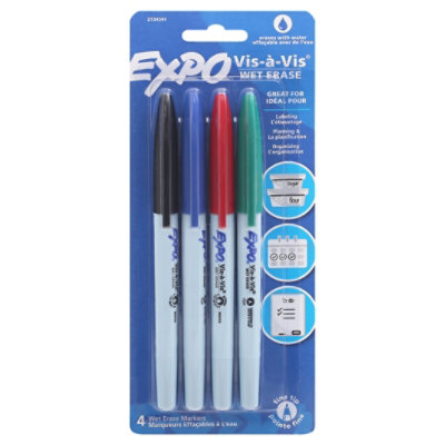 Expo Dry Erase Ultra Fn - 4 Count - Safeway