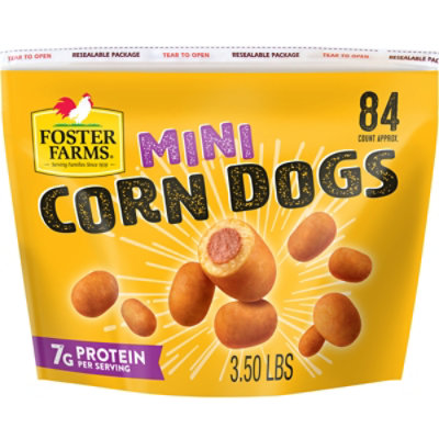 Foster Farms Honey Crunchy Mini Corn Dogs Bag - 84 Count - Image 3