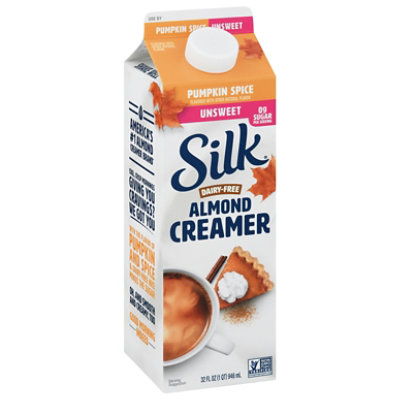 Silk Unsweet Pumpkin Spice Almond Milk Coffee Creamer - 32 Fl. Oz. - Image 1