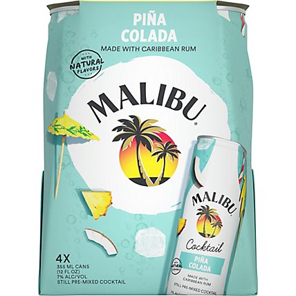 Malibu Pina Colada Rum Rtd Cn - 355 ML - Image 1
