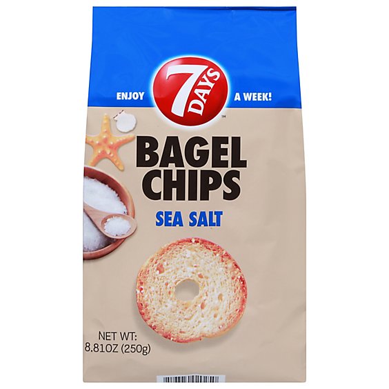 7days Sea Salt Bagel Chips - 8.81 OZ