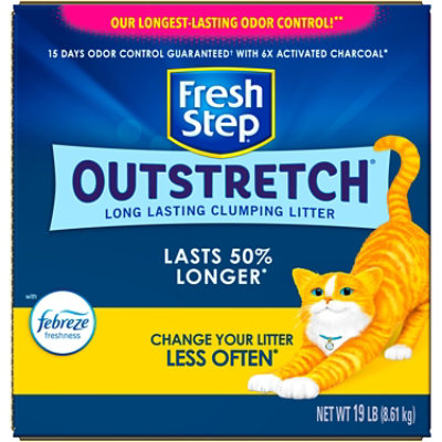 Fresh Step Outstretch Long Lasting Clumping Litter Febreze - 19 Lbs - Image 2