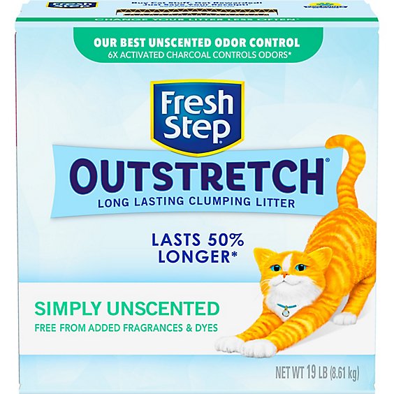 Fresh Step Outstretch Unscented Concentrated Clumping Litter - 19 Lb