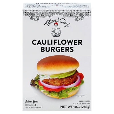 Tattooed Chef Plant Based Burger 4 Count - 10 Oz - Image 3