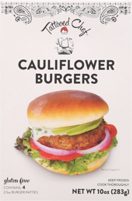 Tattooed Chef Plant Based Burger 4 Count - 10 Oz - Image 2