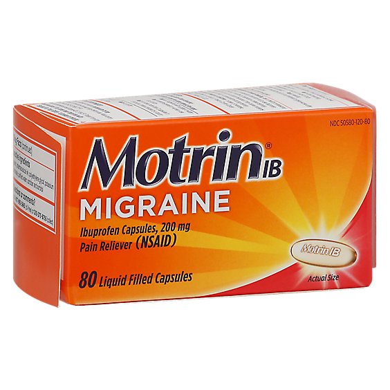 Motrin Ib Migraine Liq Caps - 80 CT