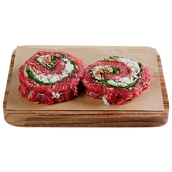 Haggen USDA Choice Beef Bacon Gorgonzola Stuffed Flank Steak From Ranches in the PNW 2 pack - 1 lb.