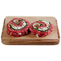 Haggen USDA Choice Beef Bacon Gorgonzola Stuffed Flank Steak From Ranches in the PNW 2 pack - 1 lb. - Image 1