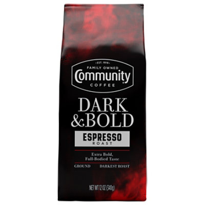 Community Coffee Dark & Bold Espresso Roast Ground - 12 OZ - Image 3