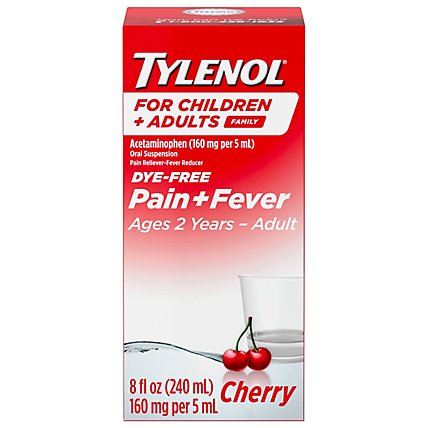 Ch Plus Adult Tylenol Df Susp Cherry - 8 FZ - Image 3
