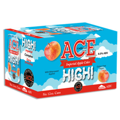 Ace High Cider 6pk In Cans - 6-12 FZ - Image 1